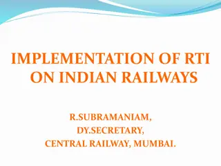 Implementation of RTI on Indian Railways Research Findings