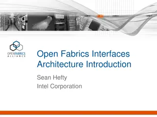 Evolution of OpenFabrics Interfaces Architecture