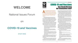 National Issues Forum on COVID-19 and Vaccines: Preserving Individual Choice