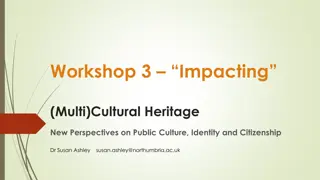 Impacting Cultural Heritage: New Perspectives on Public Culture & Identity