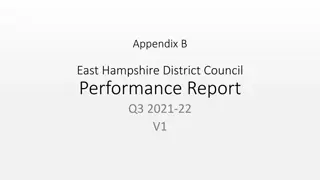 East Hampshire District Council Performance Report Q3 2021-22