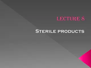 Sterile Pharmaceutical Products Development