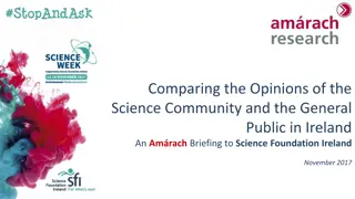 Contrasting Views on Science in Ireland: Science Community vs. General Public