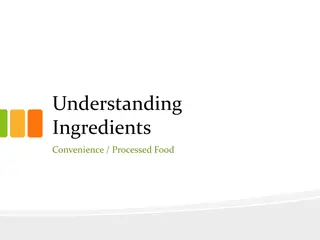 Exploring Types of Convenience and Processed Foods