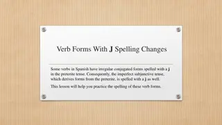 Mastering Spanish Verbs with J Spelling Changes