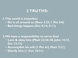 Serving God in an Imperfect World