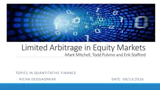 Limited Arbitrage in Equity Markets