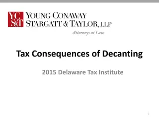 Tax Consequences of Decanting Trusts