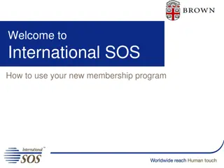 International SOS Membership Program Overview