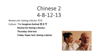 Chinese Lesson Review: Seeing a Doctor and Songkran Festival