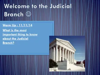 The Judicial Branch of Government