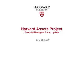 Harvard Assets Project Update and Risk Assessment