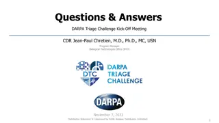 DARPA Human Subject Research Approval Process Overview