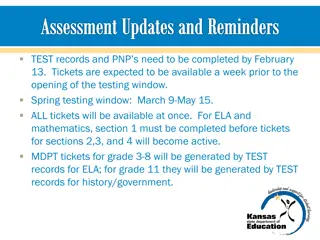 Important Assessment Updates and Reminders for Educators