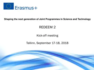 REDEEM 2 Kick-off Meeting: Shaping the Next Generation of Joint Programmes in Science and Technology