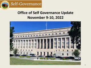 Office of Self Governance Update - November 2022