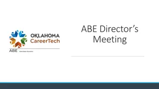 ABE Directors Meeting Highlights and Updates