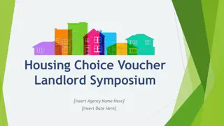 Housing Choice Voucher Program Overview Symposium