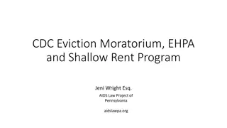 CDC Eviction Moratorium and Tenant Protections