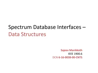 Spectrum Databases and PAWS Parameters