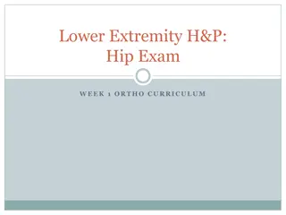 Comprehensive Lower Extremity Hip Examination in Orthopedic Curriculum