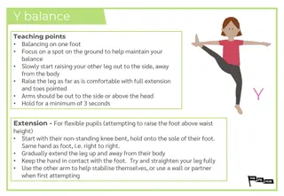 Balancing and Jumping Exercises for Physical Training