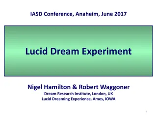 Lucid Dream Experiment: Psychological Balancing Through Dream Symmetries