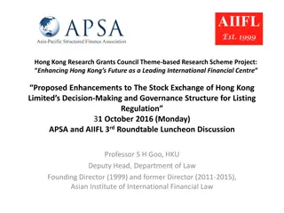 Enhancing Governance and Decision-Making at the Hong Kong Stock Exchange: A Comparative Analysis