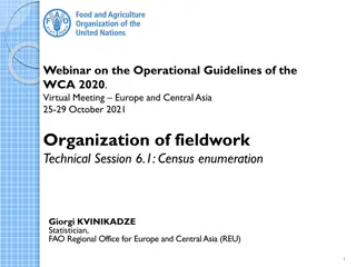 Operational Guidelines for WCA 2020 Census Enumeration Webinar