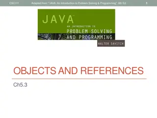 Objects and References in Java Programming