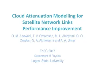 Enhancing Satellite Network Links Performance through Cloud Attenuation Modelling