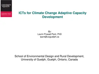 Enhancing Climate Change Adaptive Capacity Through ICTs