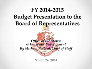 Budget Presentation and Highlights FY 2014-2015 for Mayor's Office and Economic Development