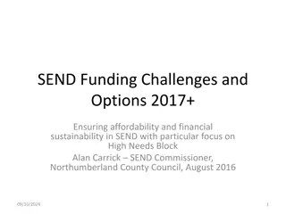 Challenges and Options for Ensuring Affordability in SEND Funding