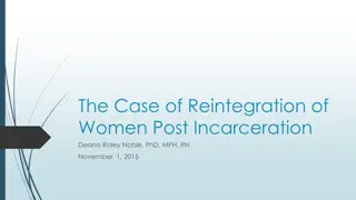 Challenges and Opportunities in Women's Reintegration Post-Incarceration