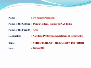 The Structure of the Earth's Interior