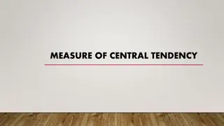 Measures of Central Tendency in Statistics