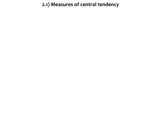 Understanding Measures of Central Tendency