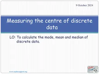 Measures of Center in Data Analysis