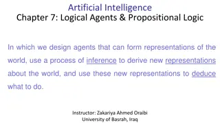 Logical Agents and Propositional Logic in AI