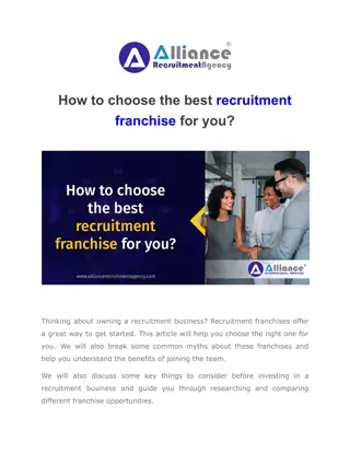 How to choose the best recruitment franchise for you