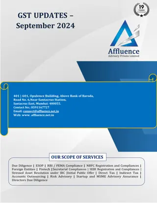 Affluence GST Newsletter- September 2024