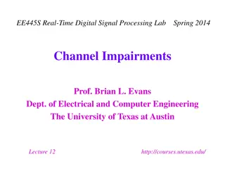 Impairments in Wireline Communication Channels