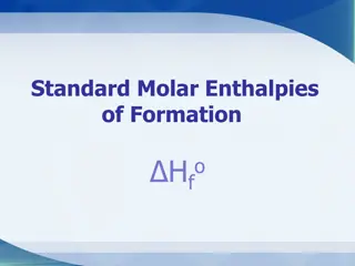 Standard Molar Enthalpies of Formation