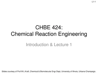 Introduction to Chemical Reaction Engineering