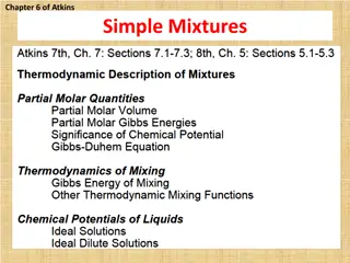 Thermodynamics of Mixing in Atkins: Chapter 6 Overview