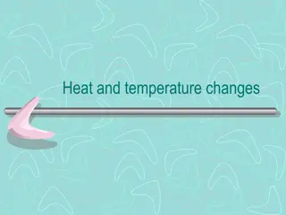 Heat and Temperature Changes in Chemistry