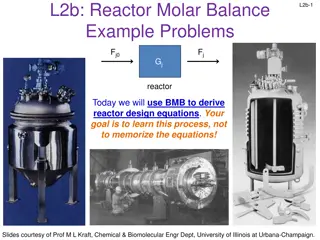 Reactor Design Equations: Basics and Applications