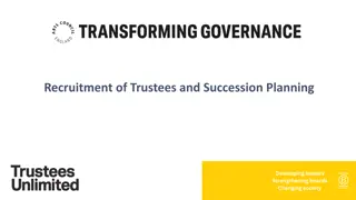 Enhancing Charity Governance: Trustees Recruitment and Succession Planning