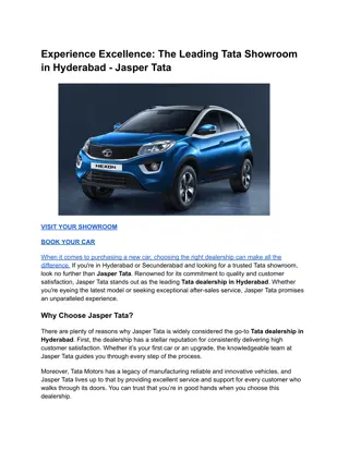 Experience Excellence_ The Leading Tata Showroom in Hyderabad - Jasper Tata